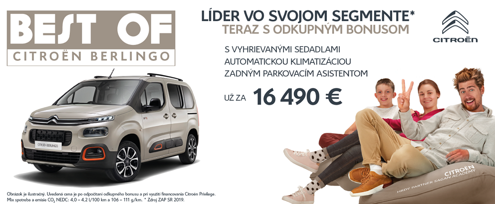 citroen Berlingo najlepšia cena